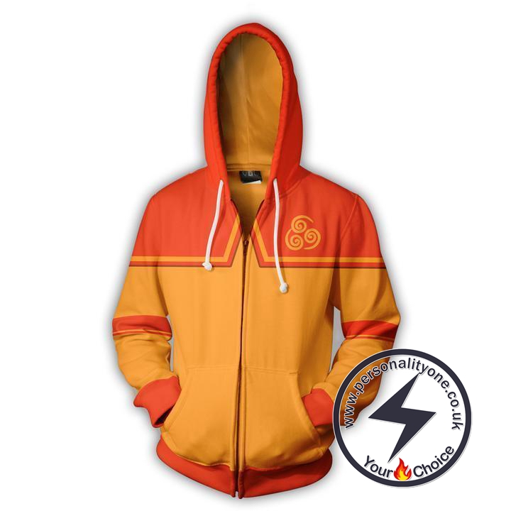 Avatar The Last Airbender Hoodies - Aang Zip Up Hoodie Jacket